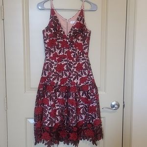 Dress the Population Lily Floral Lace Dress